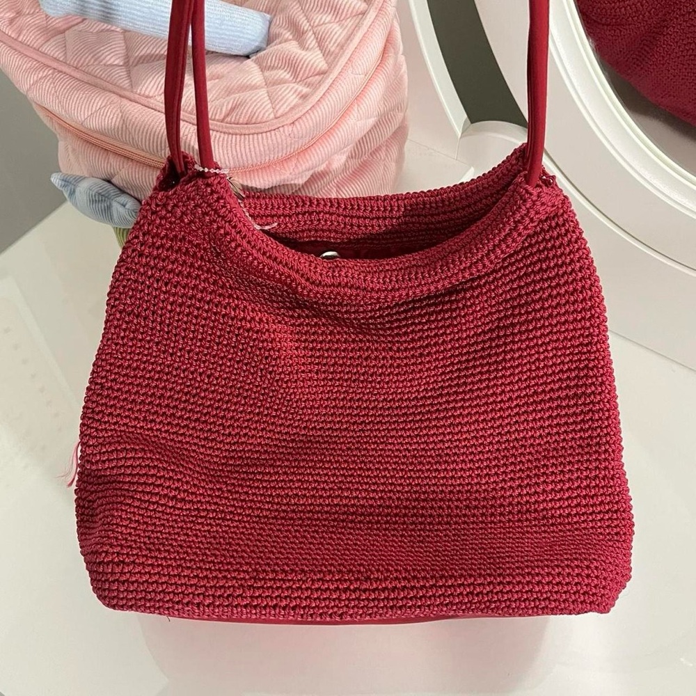 Red Knit Women's Bag